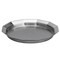 Service Ideas Paneled Tray with Removable Insert, 9" diameter, Stainless Steel, Brushed TRPN119RIBS - alternate 4